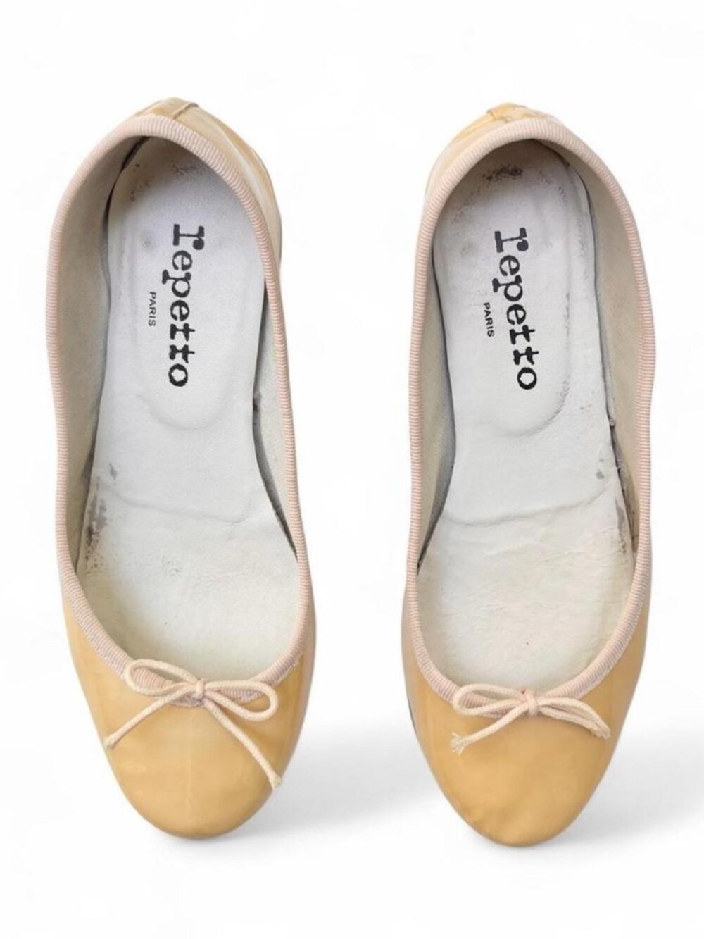 Repetto Camille Patent Leather Heels Pastel Yellow - Size 36.5/US 5-5.5
